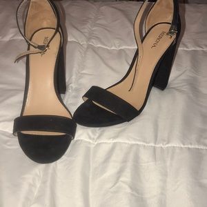 Merona Black Open Toe Heels